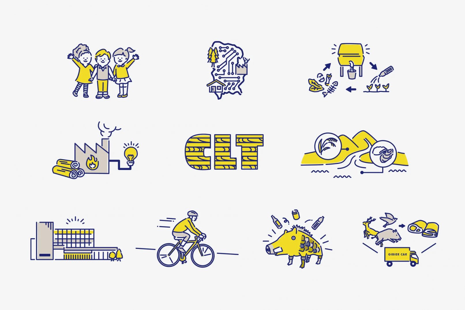 イベントノベルティ　コースターイラスト