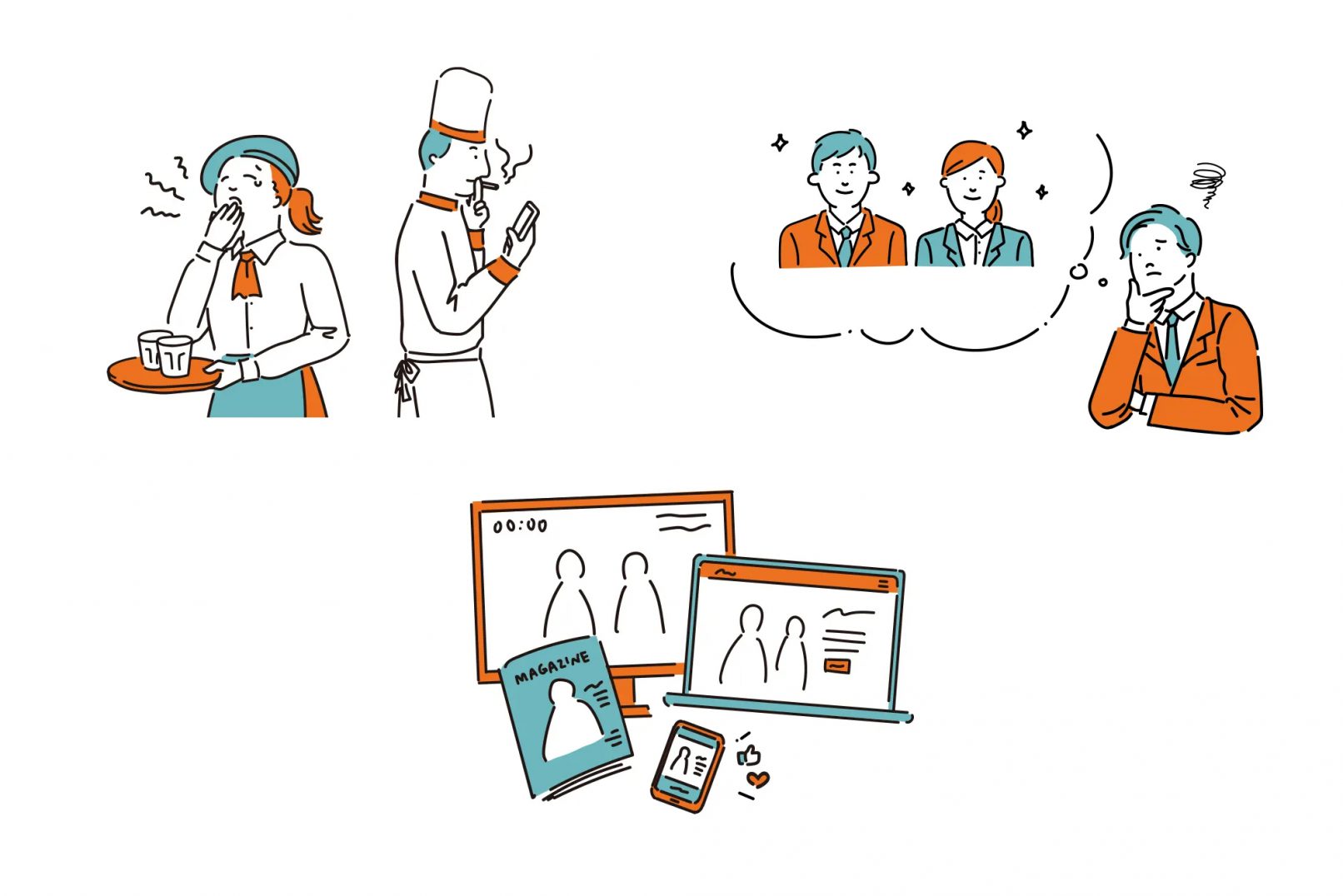 全日本制服委員会　イラスト