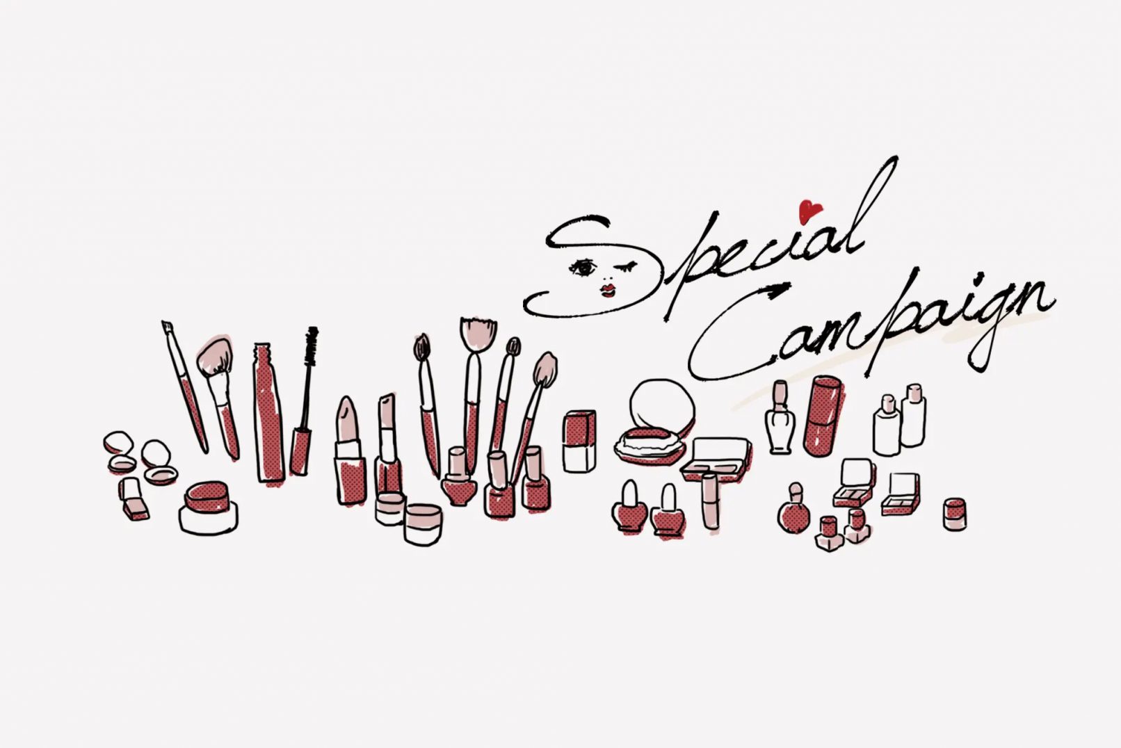 Beautysalon NAGOMI様　ポストカードイラスト