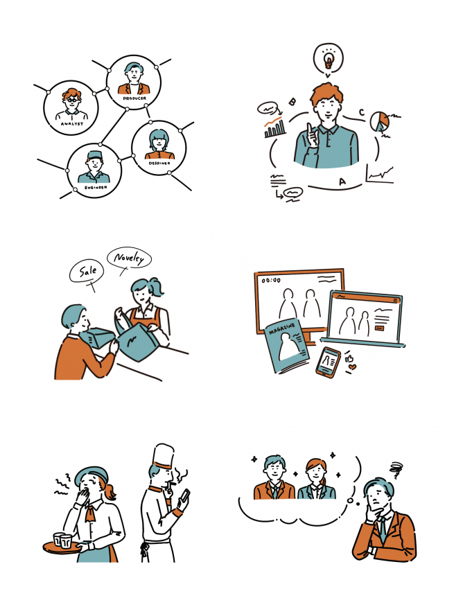 全日本制服委員会　イラスト