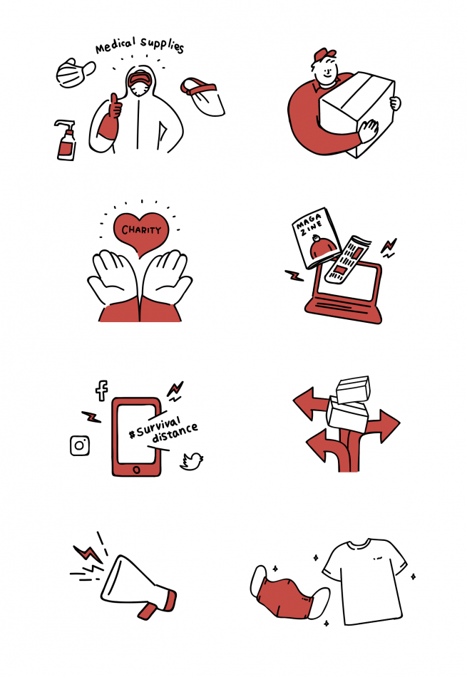 SURVIVAL DISTANCE イラスト